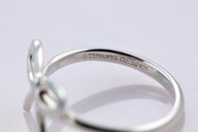 Load image into Gallery viewer, Tiffany &amp; Co. Silver Ribbon Bow Ring
