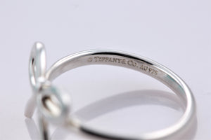Tiffany & Co. Silver Ribbon Bow Ring
