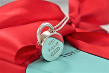 Load image into Gallery viewer, Tiffany &amp; Co. 1837 Silver Round Circle Padlock Pendant 16&quot; Necklace
