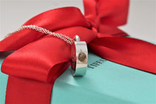 Load image into Gallery viewer, Tiffany &amp; Co. 1837 Silver Round Circle Padlock Pendant 16&quot; Necklace
