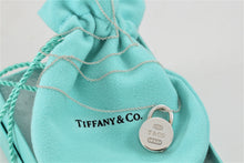 Load image into Gallery viewer, Tiffany &amp; Co. 1837 Silver Round Circle Padlock Pendant 16&quot; Necklace
