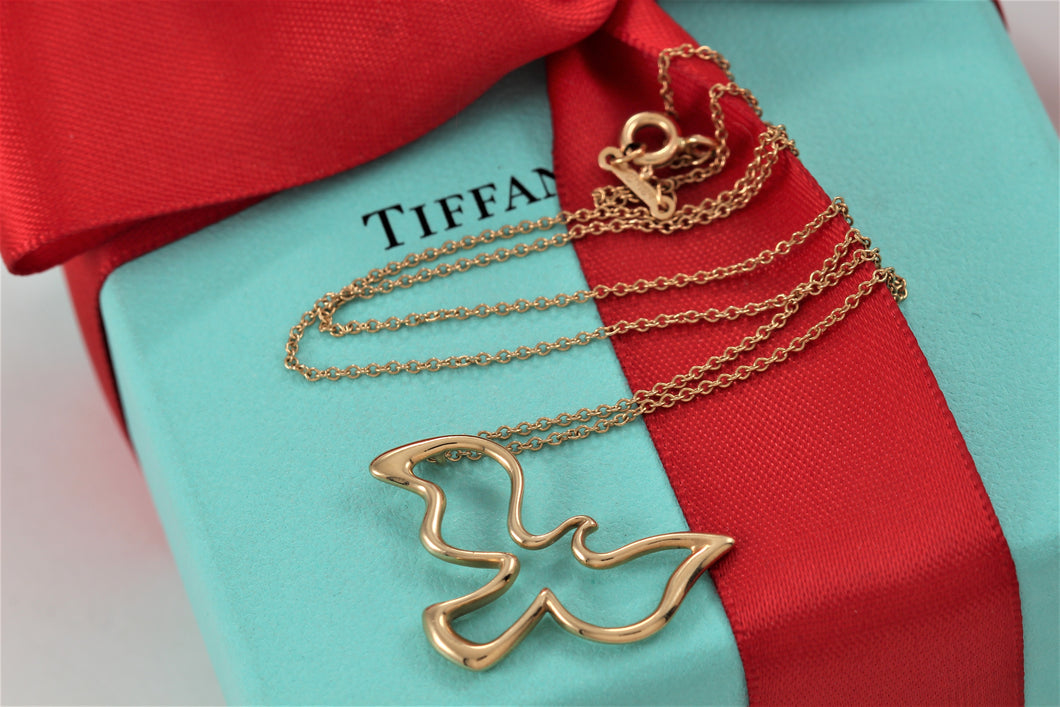Paloma Picasso 18Kt. Gold Small Dove Pendant 16