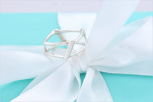 Load image into Gallery viewer, Tiffany &amp; Co. Silver Frank Gehry Open Torque Square Ring
