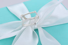 Load image into Gallery viewer, Tiffany &amp; Co. Silver Frank Gehry Open Torque Square Ring
