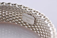 Load image into Gallery viewer, Tiffany &amp; Co. Somerset Mesh Silver Bangle Bracelet
