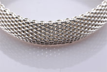 Load image into Gallery viewer, Tiffany &amp; Co. Somerset Mesh Silver Bangle Bracelet
