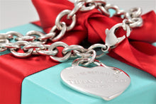 Load image into Gallery viewer, Return To Tiffany &amp; Co. Silver Extra Large Heart Charm Bracelet
