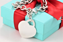 Load image into Gallery viewer, Return To Tiffany &amp; Co. Silver Extra Large Heart Charm Bracelet
