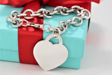 Load image into Gallery viewer, Return To Tiffany &amp; Co. Silver Extra Large Heart Charm Bracelet
