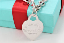 Load image into Gallery viewer, Return To Tiffany &amp; Co. Silver Extra Large Heart Charm Bracelet
