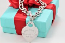 Load image into Gallery viewer, Return To Tiffany &amp; Co. Silver Extra Large Heart Charm Bracelet
