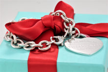Load image into Gallery viewer, Return To Tiffany &amp; Co. Silver Extra Large Heart Charm Bracelet
