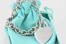 Load image into Gallery viewer, Return To Tiffany &amp; Co. Silver Extra Large Heart Charm Bracelet
