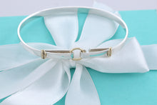 Load image into Gallery viewer, Tiffany &amp; Co. 18K Gold &amp; Silver Double Circle Hook Bangle Bracelet
