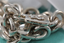 Load image into Gallery viewer, Tiffany &amp; Co. Silver Wavy Textured Keyhole Padlock Charm Bracelet
