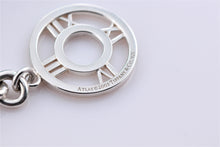 Load image into Gallery viewer, Tiffany &amp; Co. Atlas Silver Roman Numerals Medallion Toggle Necklace
