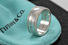 Load image into Gallery viewer, Tiffany &amp; Co. Silver Yours &quot;Tiffany &amp; Co.&quot; Beaded Edge Ring
