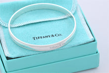 Load image into Gallery viewer, Tiffany &amp; Co. Silver Yours &#39;&#39;Tiffany &amp; Co.&#39;&#39; Beaded Edge Bangle Bracelet
