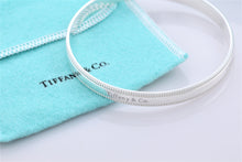 Load image into Gallery viewer, Tiffany &amp; Co. Silver Yours &#39;&#39;Tiffany &amp; Co.&#39;&#39; Beaded Edge Bangle Bracelet

