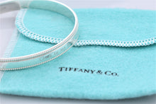 Load image into Gallery viewer, Tiffany &amp; Co. Silver Yours &#39;&#39;Close To My Heart&#39;&#39; Beaded Edge Bangle Bracelet

