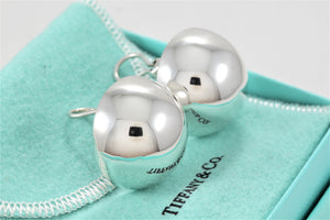 Tiffany & Co. Silver Round Dome Clip-on Earrings