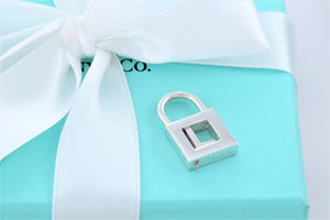 Tiffany & Co. Silver Letter "L" Padlock Pendant