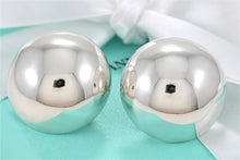 Load image into Gallery viewer, Tiffany &amp; Co. Silver Round Dome Clip-on Earrings
