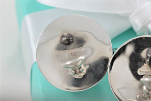 Tiffany & Co. Silver Round Dome Clip-on Earrings