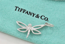 Load image into Gallery viewer, Tiffany &amp; Co. Nature Silver Small Dragonfly Charm Pendant
