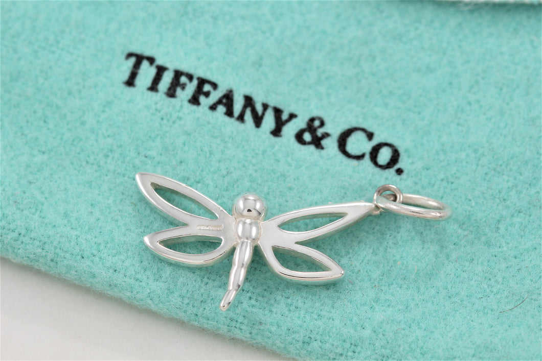 Tiffany & Co. Nature Silver Small Dragonfly Charm Pendant
