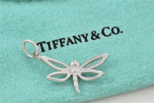 Load image into Gallery viewer, Tiffany &amp; Co. Nature Silver Small Dragonfly Charm Pendant
