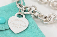 Load image into Gallery viewer, Return To Tiffany &amp; Co. Silver Heart Charm 7.5&#39;&#39; Bracelet STANDARD
