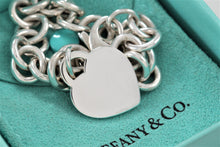 Load image into Gallery viewer, Return To Tiffany &amp; Co. Silver Heart Charm 7.5&#39;&#39; Bracelet STANDARD

