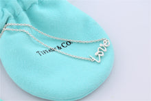 Load image into Gallery viewer, Tiffany &amp; Co. Paloma Picasso Silver Graffiti LOVE Script Chain Bracelet
