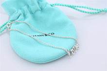 Load image into Gallery viewer, Tiffany &amp; Co. Paloma Picasso Silver Graffiti LOVE Script Chain Bracelet
