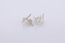 Load image into Gallery viewer, Tiffany &amp; Co. Nature Silver Small Butterfly Earrings
