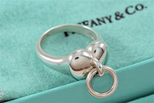 Load image into Gallery viewer, Tiffany &amp; Co. Silver Puffy Heart Door Knocker Ring
