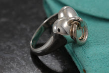 Load image into Gallery viewer, Tiffany &amp; Co. Silver Puffy Heart Door Knocker Ring
