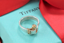 Load image into Gallery viewer, Tiffany &amp; Co. Gold &amp; Silver Hook &amp; Eye Ring Vintage Version 2
