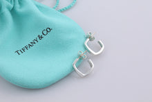 Load image into Gallery viewer, Tiffany &amp; Co. Silver Frank Gehry Mini Torque Square Hoop Earrings
