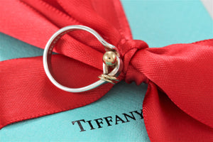 Tiffany & Co. Gold & Silver Hook & Eye Ring Vintage Version 2