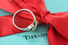 Load image into Gallery viewer, Tiffany &amp; Co. Gold &amp; Silver Hook &amp; Eye Ring Vintage Version 2
