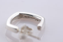Load image into Gallery viewer, Tiffany &amp; Co. Silver Frank Gehry Mini Torque Square Hoop Earrings
