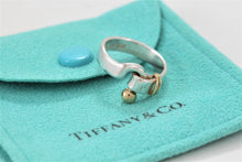 Load image into Gallery viewer, Tiffany &amp; Co. Gold &amp; Silver Hook &amp; Eye Ring Vintage Version 2
