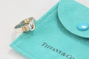 Tiffany & Co. Gold & Silver Hook & Eye Ring Vintage Version 2