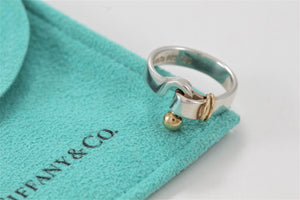 Tiffany & Co. Gold & Silver Hook & Eye Ring Vintage Version 2