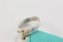 Load image into Gallery viewer, Tiffany &amp; Co. Gold &amp; Silver Hook &amp; Eye Ring Vintage Version 2
