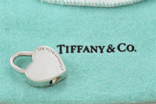 Load image into Gallery viewer, Tiffany &amp; Co. Silver &quot;MOM&quot; Heart Padlock Pendant
