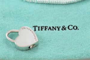 Tiffany & Co. Silver "MOM" Heart Padlock Pendant