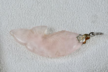 Load image into Gallery viewer, Pink Rose Quartz Carved Fish Pendant
